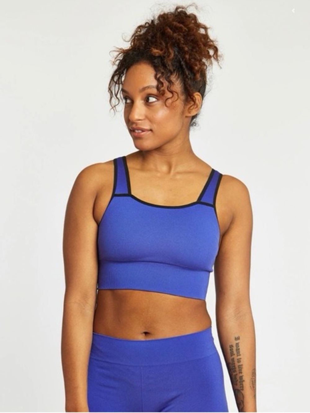 Women’s oiselle Super Seamless bra - blue